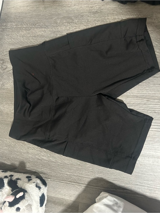 shosho Pants - shosho Black High-Rise Bike Shorts with Side Pockets